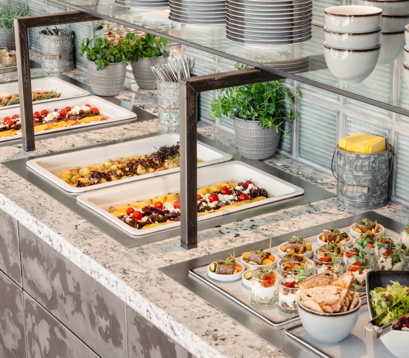 Buffet selection in the Rooftop Event Space at Hotel Schani Wien 